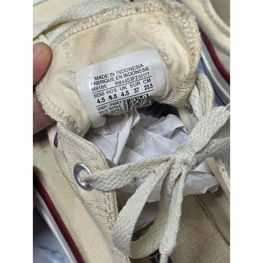 Womens Converse Chuck Taylor All Star  OX Ivory Low Sneakers Shoes Size 6.5